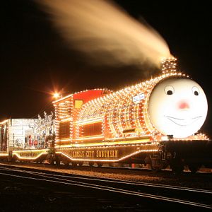 KCS Holiday Train at Night