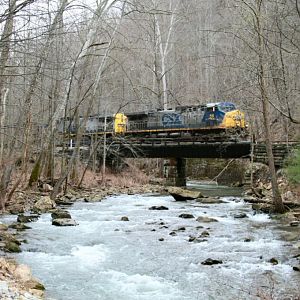 CSX 56 crossing Loup Creek
