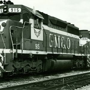 GM&O SD40s  Bloomington IL