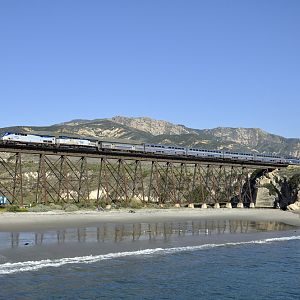 The Coast Starlight at Gaviota