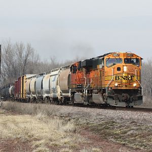 Westbound Mixed Freight at Clarksville, MO