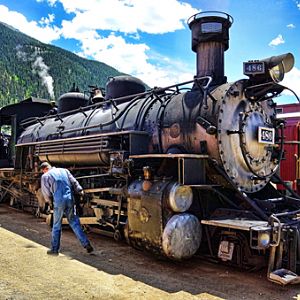 Durango-Silverton Railroad steam engine