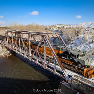 Union Pacific 1989 on the Rock and Rail Parkdale to Colorado Springs rock train