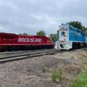 Rock Island GP30s With Older RI Red Unit