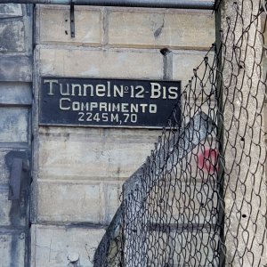 The plate of tunnel 12 Bis