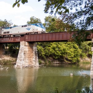 Amtrak crosses North Bosque River