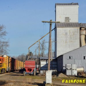 I&O 2965 Passing the Grain Mill in Utica Ohio