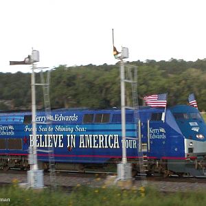 Kerry Campaign Rail Tour thru New Mexico