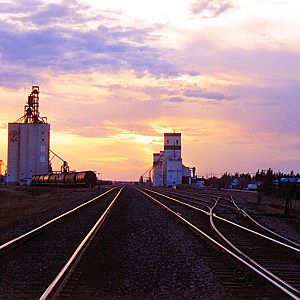 Railway Yards Sunset