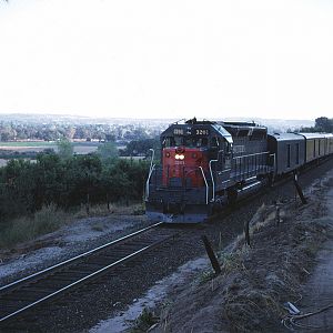 SDP 45 3201 with the evening train