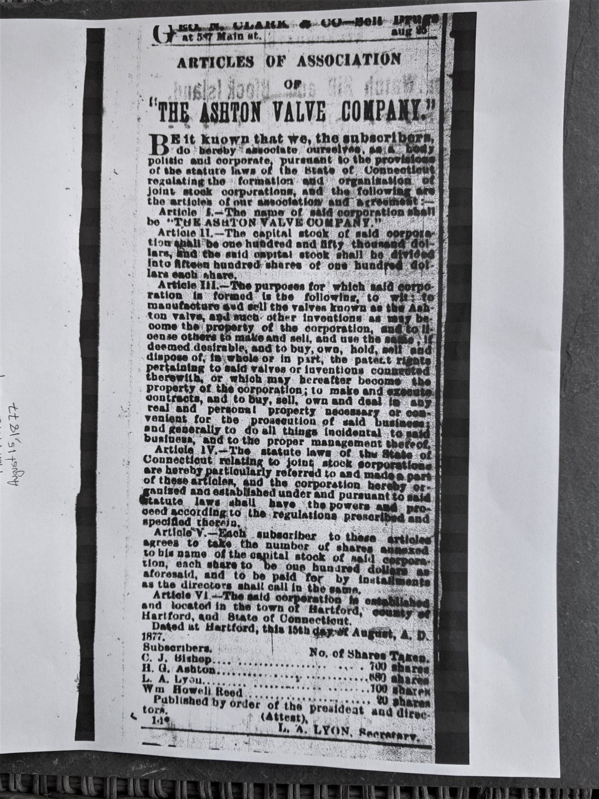 1877 Aug 15.. Ashton Valve co Incorporation..Hartford Daily Courant.jpg