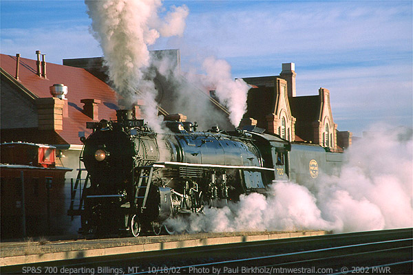 2003 Photo of the Year - SP&S 700 departing Billings, MT