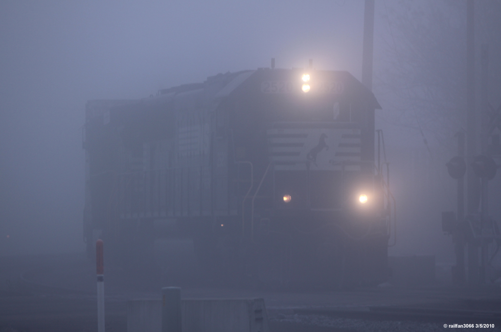 A little fog to start our day of railfaning