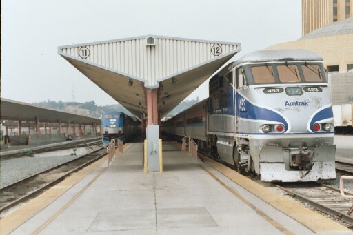 A Surfliner and the Sunset At LAUS