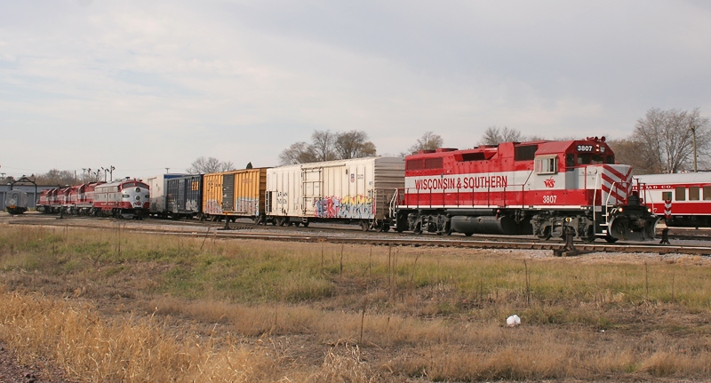 Action on the WSOR at the Janesville yard