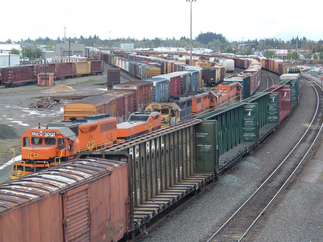 Albany, Oregon Yard, P&W Railroad