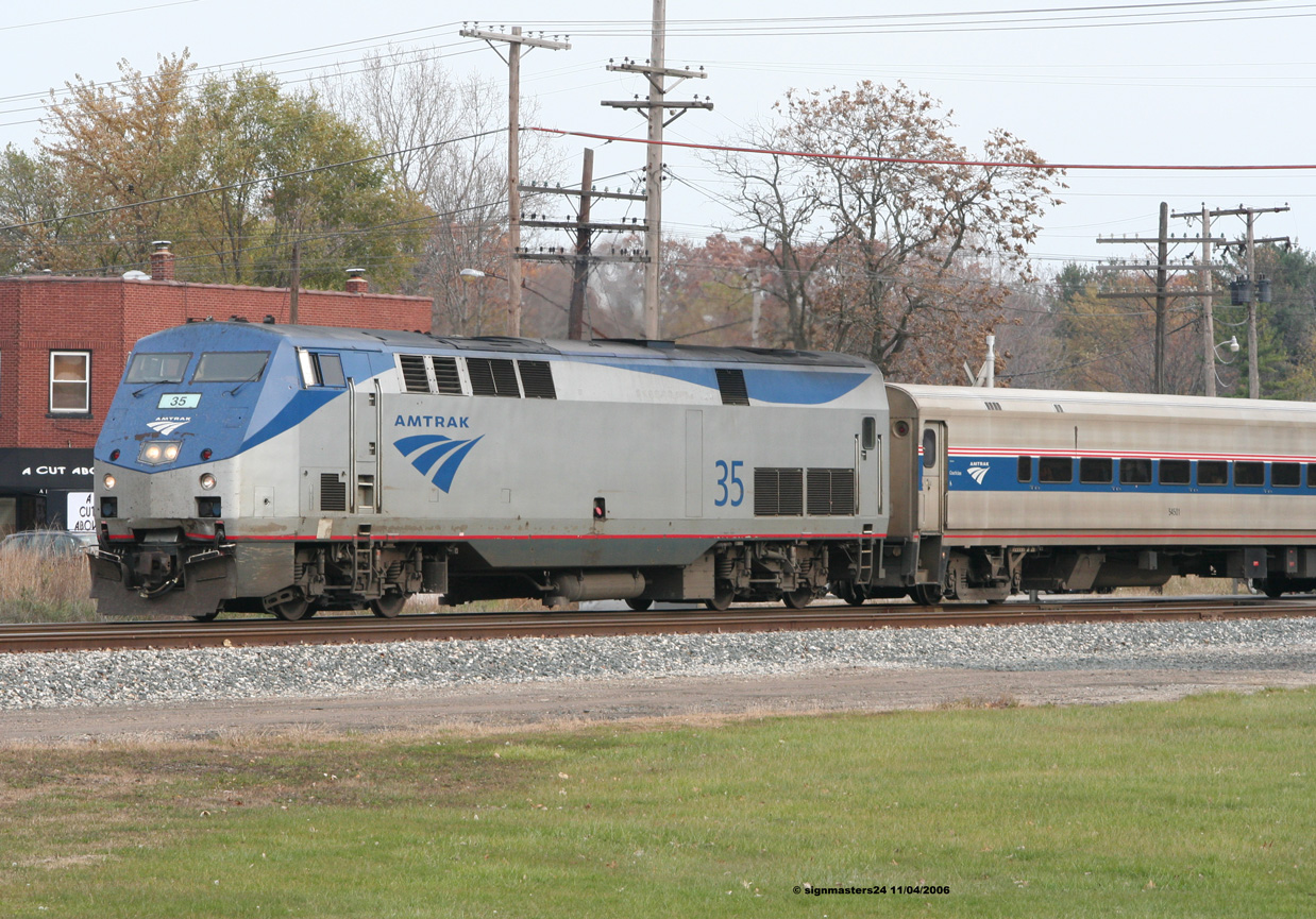 Amtrak 35 stop in New Buffalo, MI