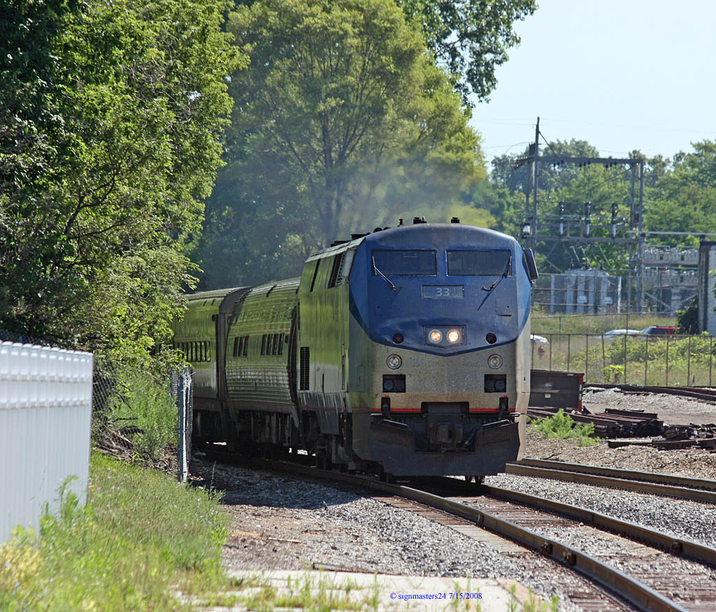 Amtrak 365 Bluewater pulls into Niles, Michigan