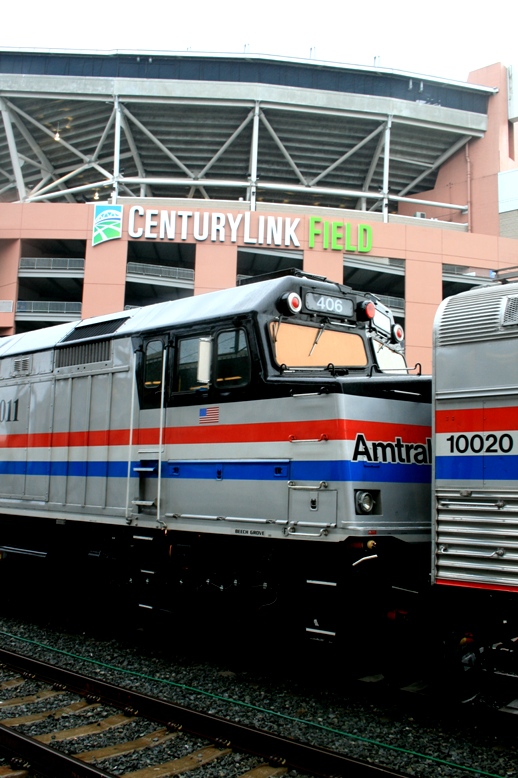 Amtrak 40th Anniversary Train in Seattle