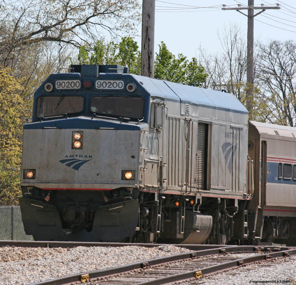 Amtrak #90200 Wolverine 352 passes National Copper siding