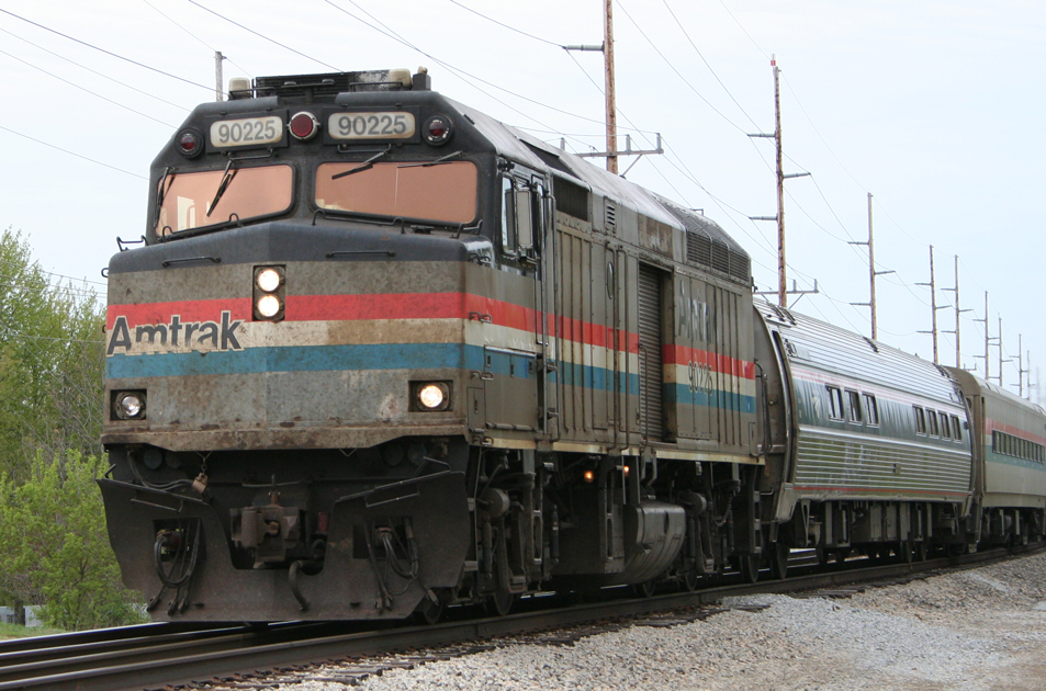 Amtrak #90225-NPCU-F40PH-D, Dowagiac, MI