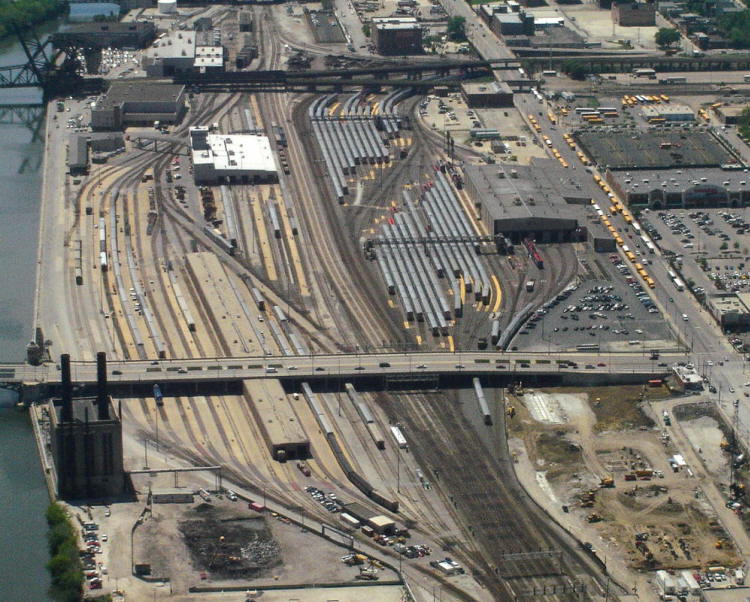 Amtrak and Metra yards