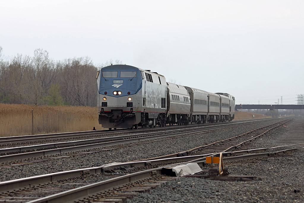 Amtrak Blue Water train 364 east on NS Pine Jct, IN
