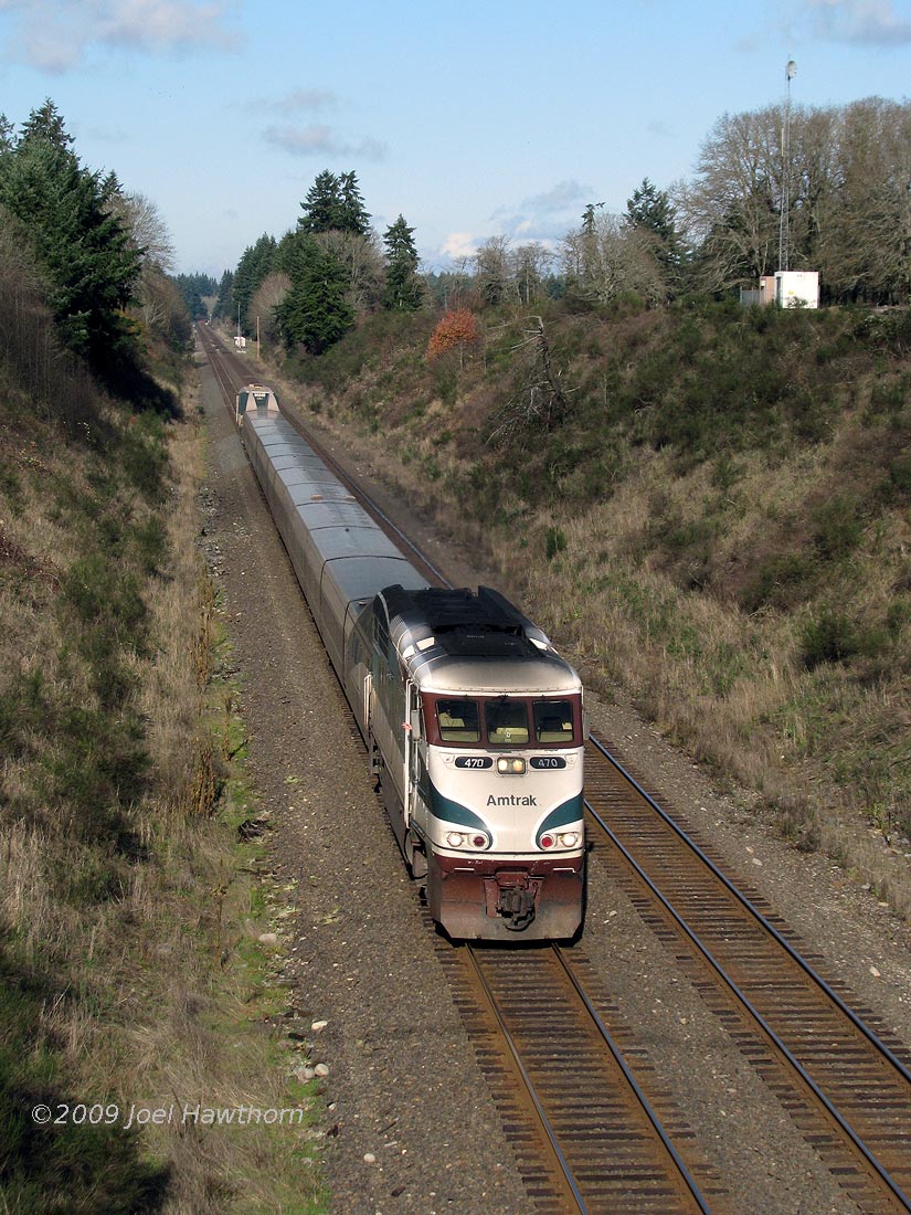 Amtrak Cascades Train 513 at Plumb