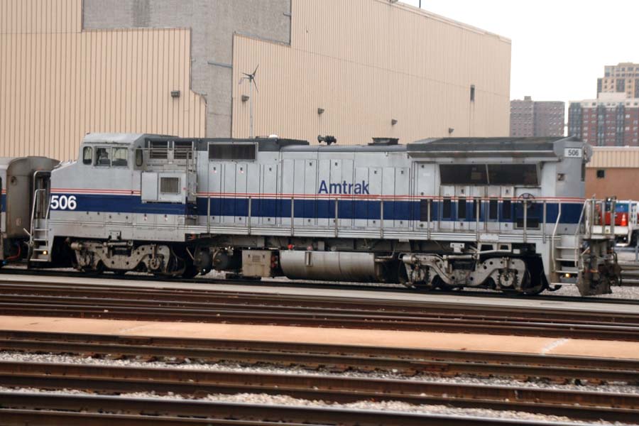 Amtrak Engine in Chicago