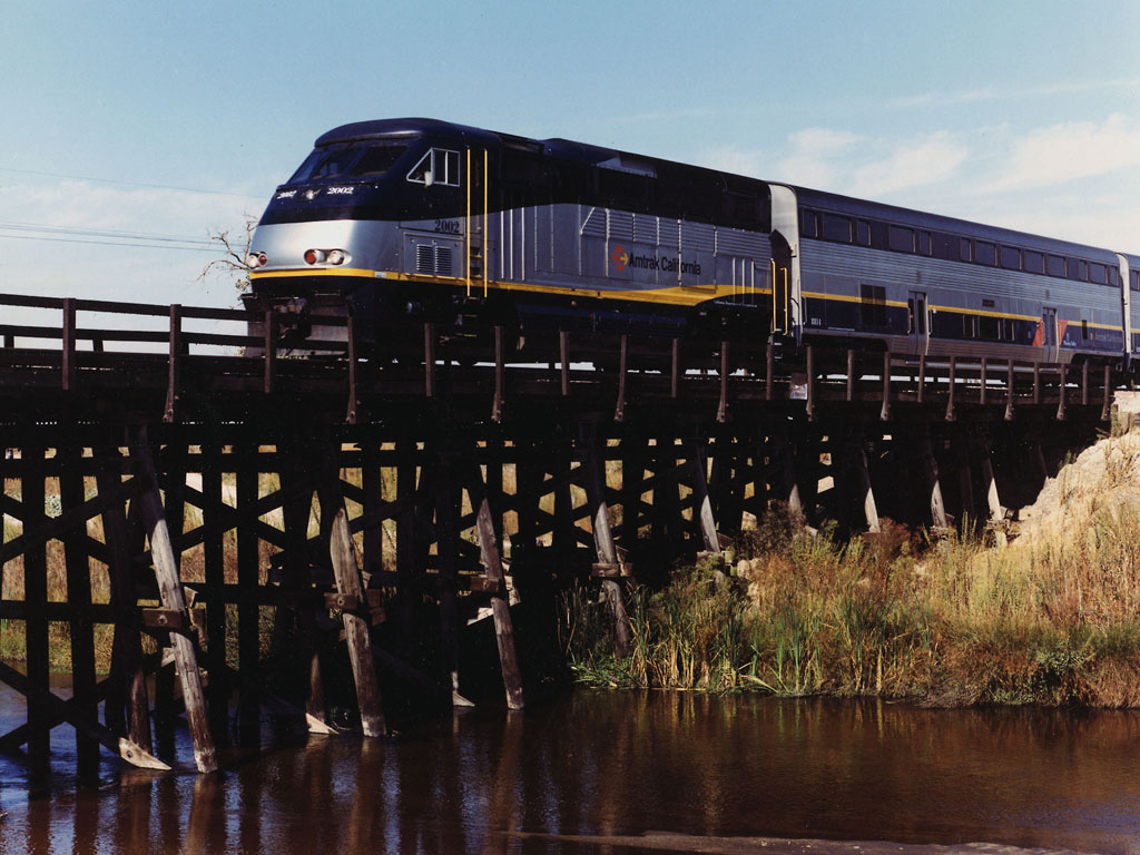 Amtrak San Joaquin near Chowchilla, CA