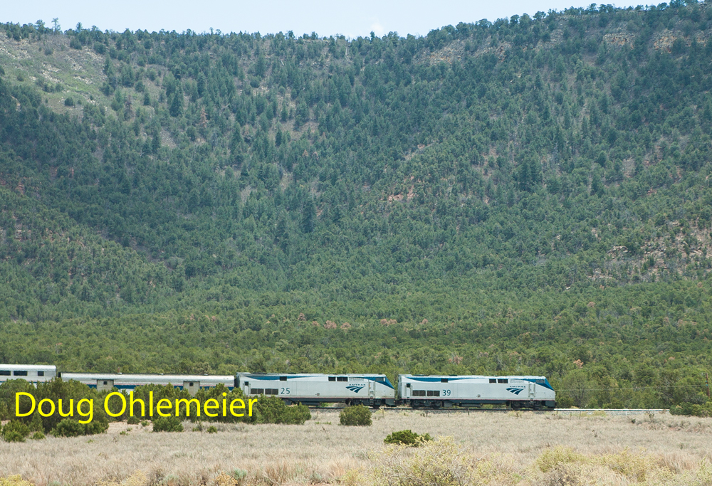 Amtrak Southwest Chief in scenic northern New Mexico