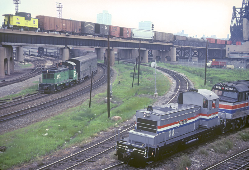 Amtrak SW-1 #732, Chicago, IL, June 7, 1982, photo by Chuck Zeiler