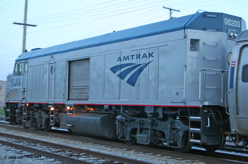 Amtrak's 90200 new paint