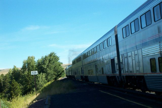 Amtrak's east-bound gets under way