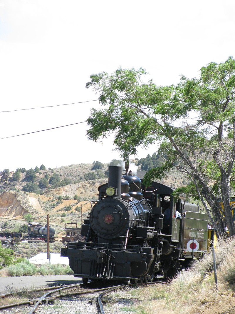 Backing out of Virginia City