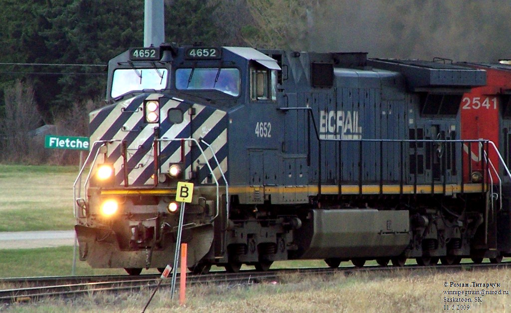 BC Rail leading CN 865