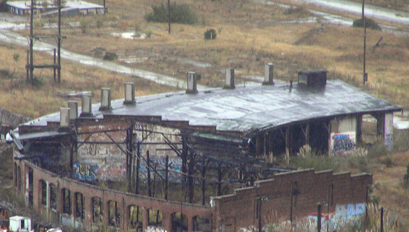 Birdseye View of the SP Bayshore Roundhouse