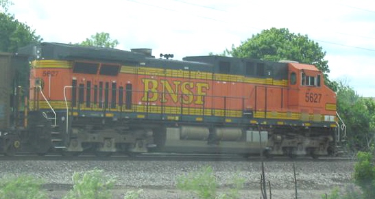 BNSF Coal train DPU power