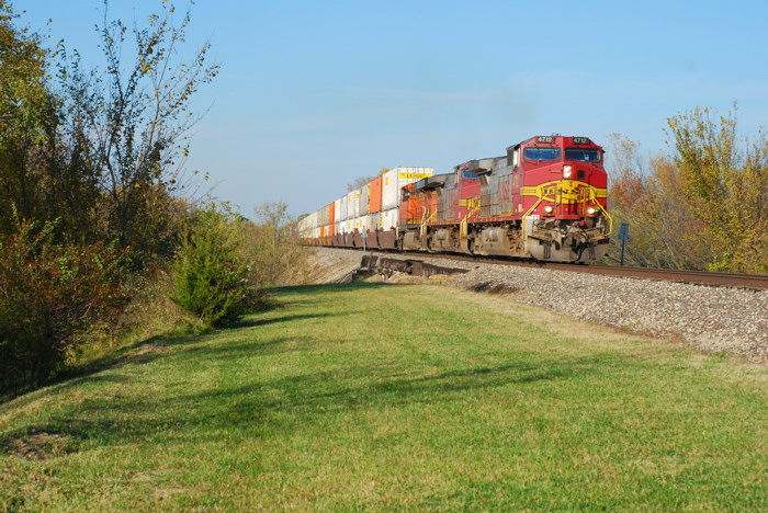 BNSF westbound Z-train re-route