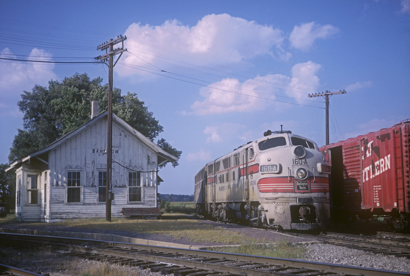 CB&Q depot at Barstow, IL, August 28, 1966, photo by Chuck Zeiler