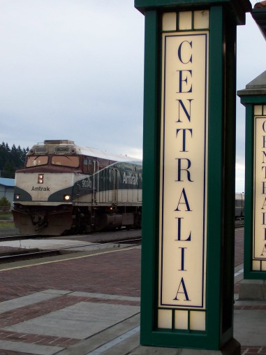 Centralia train stop.