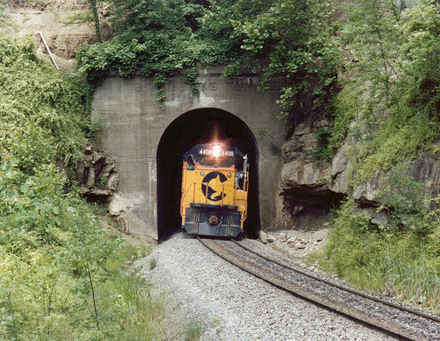 Chessie 4408 at St. Albans Tunnel