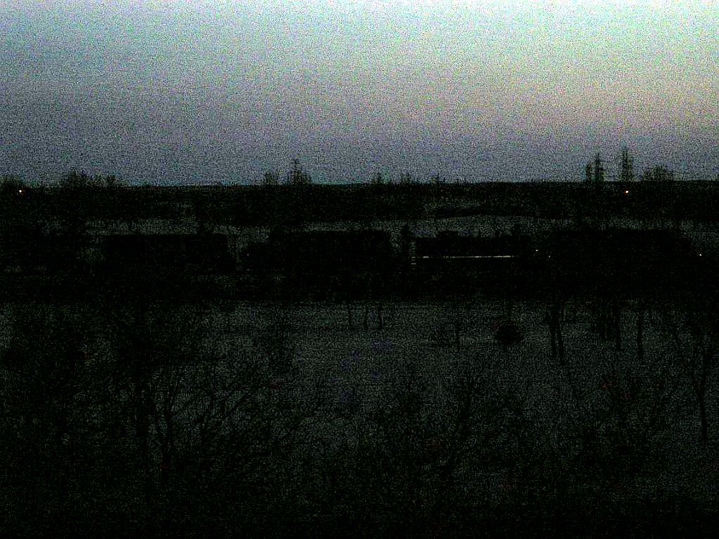 CN grain train west at dusk: