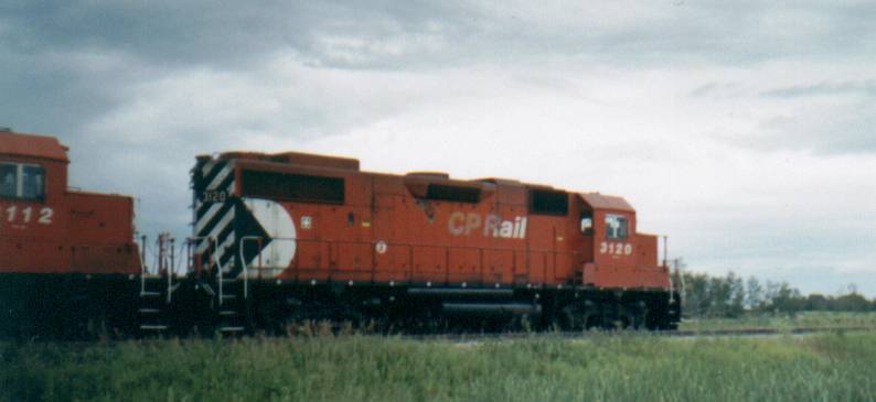 CP GP38-2s parked
