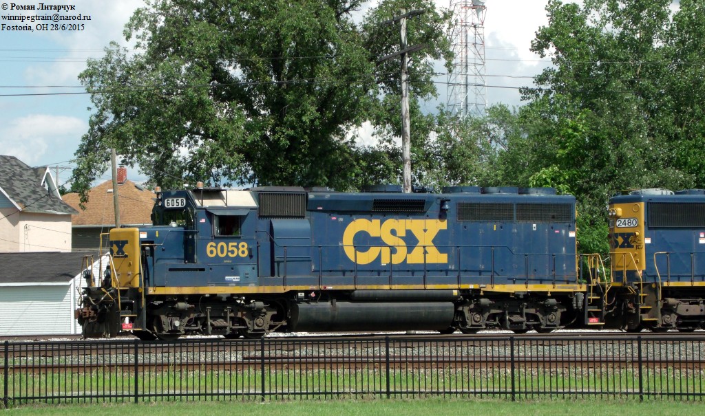 CSX 6058 GP40-2