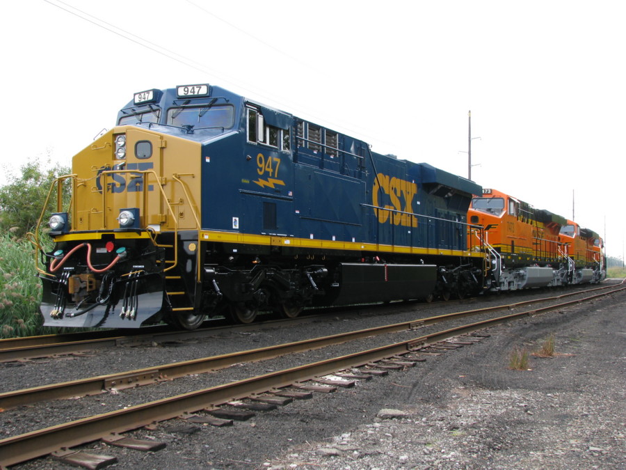 CSX, New, GE Locomotive, Erie, PA.
