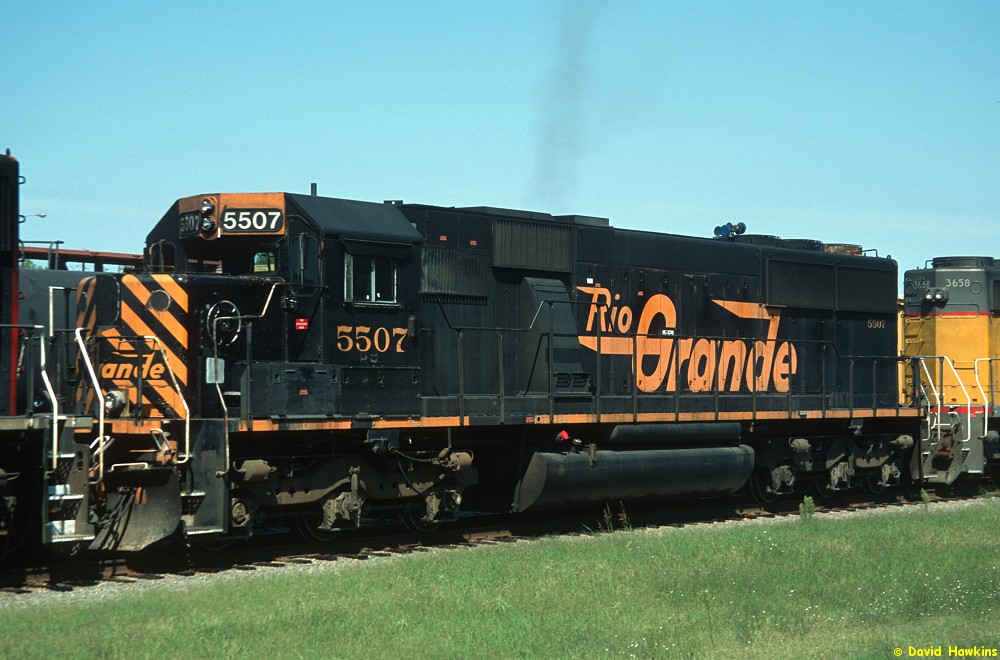 DRGW 5507 at Ft Worth TX