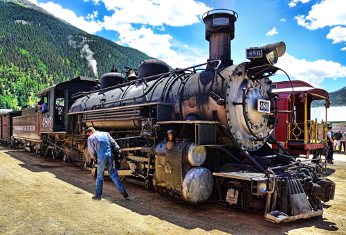 Durango-Silverton Railroad steam engine