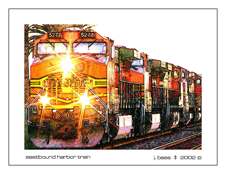 eastbound harbor train in fullerton, california