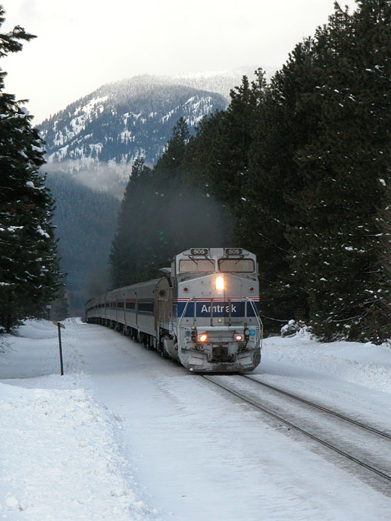 Eastbound Snow Train at Coulter Creek